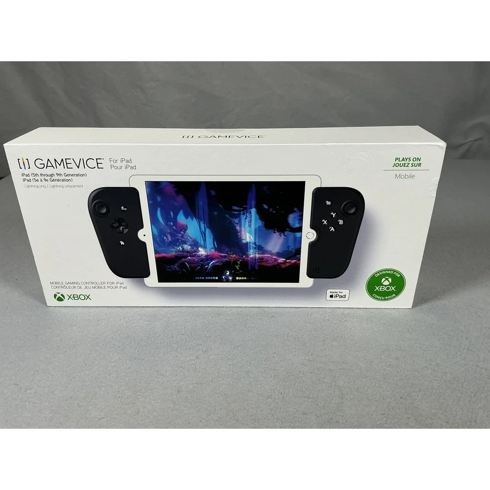 Gamevice Controller for iPad Xbox Mobile Gaming Black Lightning 5th-9th Gen NEW